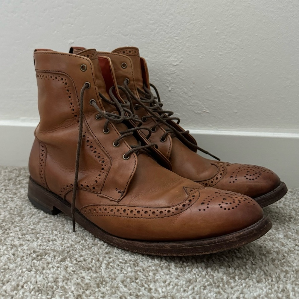 Dalton Wingtip Boot In Walnut - image 1